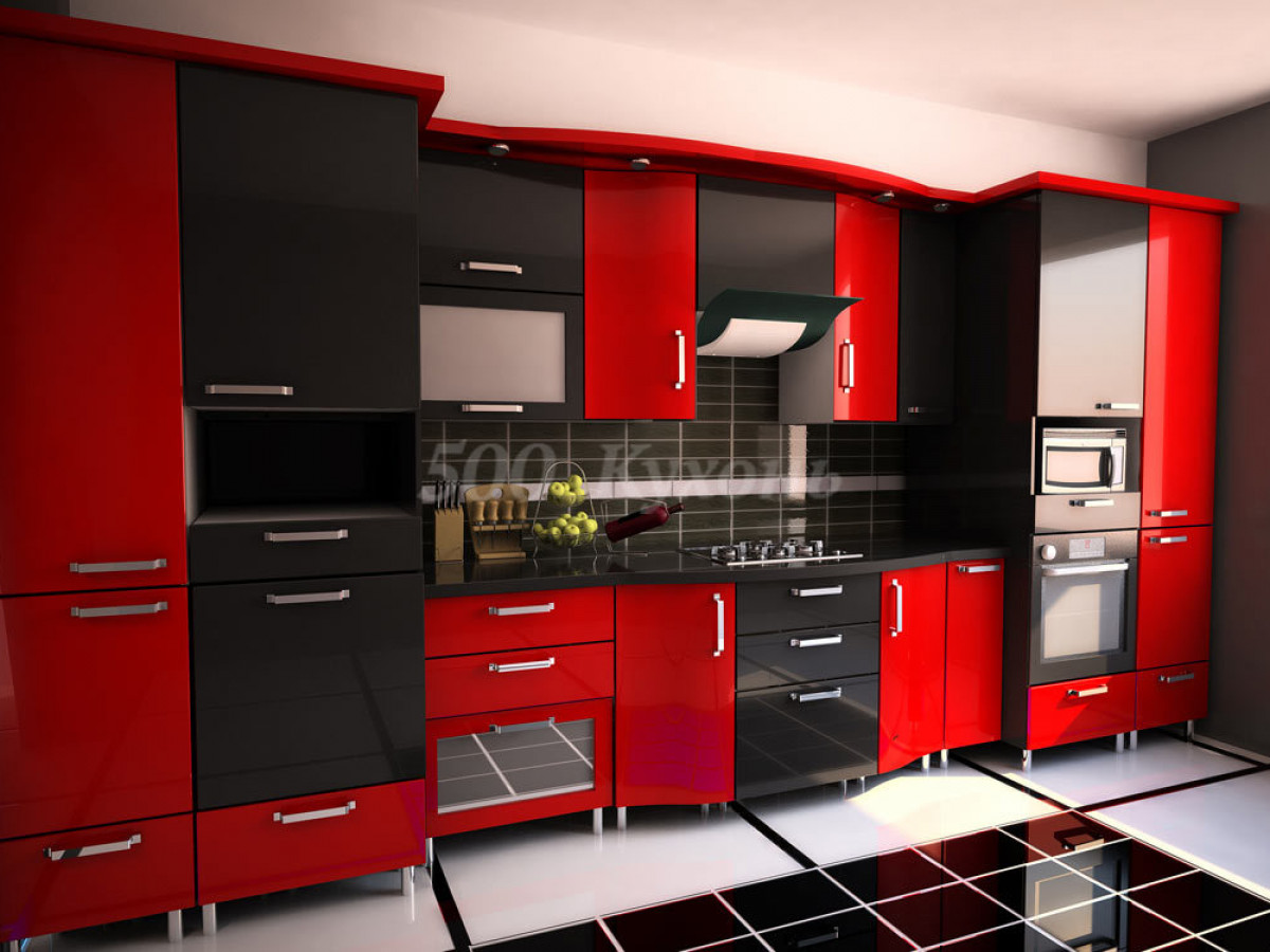 Черно Красная Кухня